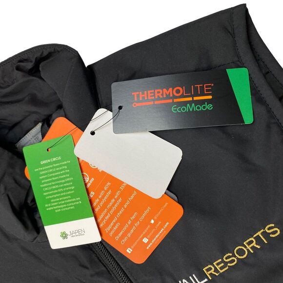 Vest VAIL RESORT Women XS Black  Sleeveless Jacket - Picture 14 of 14